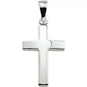 The Jewelry Collection hanger kruis zilver wit 1005033