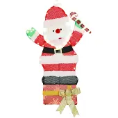 Outsunny Outsunny-Verlichte Kerstdecoratie-Polyester-52x30x93cm-multicolor