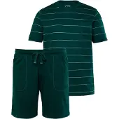 JP 1880 Pyjama kort groen / wit