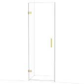 Maxaro Diamond Douchedeur | 70 cm Lichtgoud Helder glas Draaideur