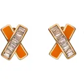 Gaya Oorbellen rose-goud / oranje