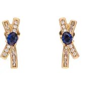NAEMI Oorbellen navy / goud