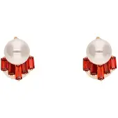 Gaya Oorbellen rood / wit