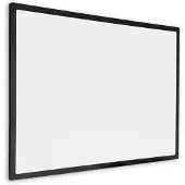 Ivol Whiteboard met zwart frame - Emaille - Magnetisch - 100x180 cm