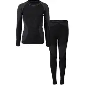 Brunotti Baselayerset Junior Bormio Thermo Set Black-Maat 176