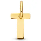 The Jewelry Collection Geelgouden Hanger letter T 4023471