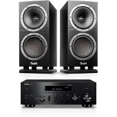 Teufel THEATER 500S + Yamaha R-N600A Stereo Zwart