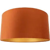 QAZQA Stoffen lampenkap oranje met gouden binnenkant 50/50/25