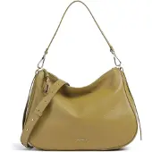 Coccinelle Leren schoudertas Nory Handbag Grained Leather Seagrass kaki