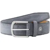 Lindenmann riem grijs leer effen