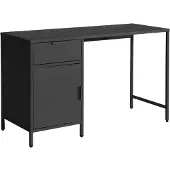 Sweeek Kinderbureau metaal 1 deur en 1 lade Zwart