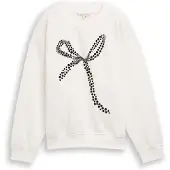Tom Tailor DENIM Sweatshirt zwart / offwhite