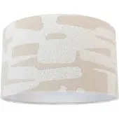 QAZQA Stoffen lampenkap wit met beige gestreept 35/35/20