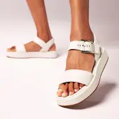 Clarks Alda Strap Off White Lea Sandalen