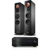 Teufel ULTIMA 40 + Yamaha R-N800A Stereo Zwart