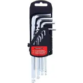PowerTrac 9 Inbussleutels 1,5 tot 10 mm - PRECISIESTEEL