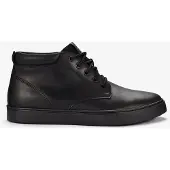 Clarks Lockton Mid Zwarte Leren Boots