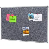 Ivol Prikbord vilt 100x150 cm - Grijs