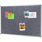 Ivol Prikbord vilt 45x60 cm - Grijs