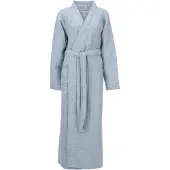 Zohome Luxe Wafel Badjas - Ice Blue Ice Blue / XL