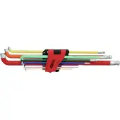 Ks Tools 1514560 Inbus Haakse schroevendraaierset 1.5 mm, 2 mm, 2.5 mm, 3 mm, 4 mm, 5 mm, 6 mm, 8 mm, 10 mm 9-delig