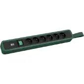 Bachmann PRIMO 2 6xUTE 1xschakelaar met lus 2,0m CEE7/7 RAL6028