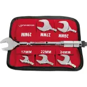 Rothenberger 175001 Moment-steeksleutelset Voor insteekgereedschap Gaffelsleutel 14 - 77 Nm