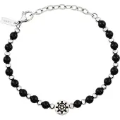 Breil Armband 'Soundwave' zwart / zilver