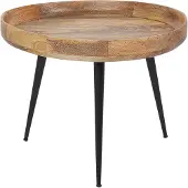 Beliani EDNA - Salontafel - Lichte houtkleur - Mangohout