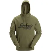 Snickers Workwear 2894 Logo Hoodie Khakigroen maat XXL heren
