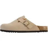 Scholl Klomp Scholl Women Suede Fae Dark Beige-Schoenmaat 39
