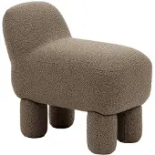 Design House Stockholm Lulu Pouf Ottoman Brown