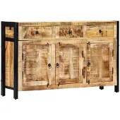 vidaXL Dressoir 120x35x76 cm massief mangohout