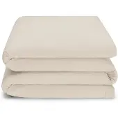 Yumeko Kinderdekbedovertrek Jersey Katoen 100x135 Wit - Eco, Bio & Fairtrade