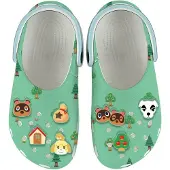 Crocs Open schoenen 'Classic' lichtblauw / lichtgroen / zwart / wit