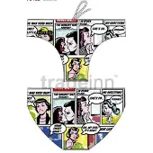 Turbo Comic Swimming Brief Veelkleurig M Man