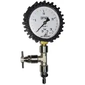 Metalsub Medium Pressure Adjustment With Purge 0-25 Bar Pressure Gauge Goud