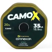 Ridgemonkey Connexion Camox Soft Coated Hooklink Karperlijn 20 Mm Goud 25 Lbs