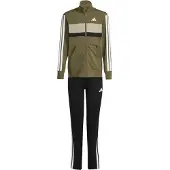 Adidas Trainingspak 'Seasonal Essentials Tiberio' olijfgroen / zwart / wit