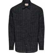 Only & Sons Zakelijk overhemd 'Bali' grijs / antraciet
