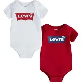 Levi's Kids Rompertje/body marine / rood / wit