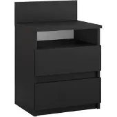 Vicco Monty Nachtkastje – 32.3 x 59.1 cm Zwart