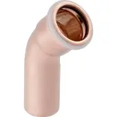 Geberit mapr koper bocht 45 gr m/s 42