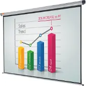Nobo projectiescherm 1902392 plafondmontage, wandmontage formaat 4:3 175 x 132,5 cm