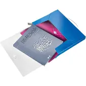Leitz 4629 WOW documentenbox blauw metallic 30 mm (250 vel)