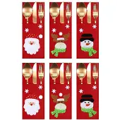 Tutumi Kerstbestekhoesjes - Set van 6 stuks