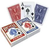 Bicycle Pokerkaarten - Rider Back Jumbo 2-pack