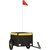 Syfax Fietstrailer 30 kg ijzer zwart en geel