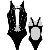 Turbo Smoking Pro Resist Swimsuit Zwart 3XL Vrouw