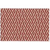 MuchoWow Deurmat 90x60 cm - Droogloopmat Rood - Beige - Patroon - Lijnen - Mat voor binnen - Schoonloopmat - Deurmatten met print - Inloopmat